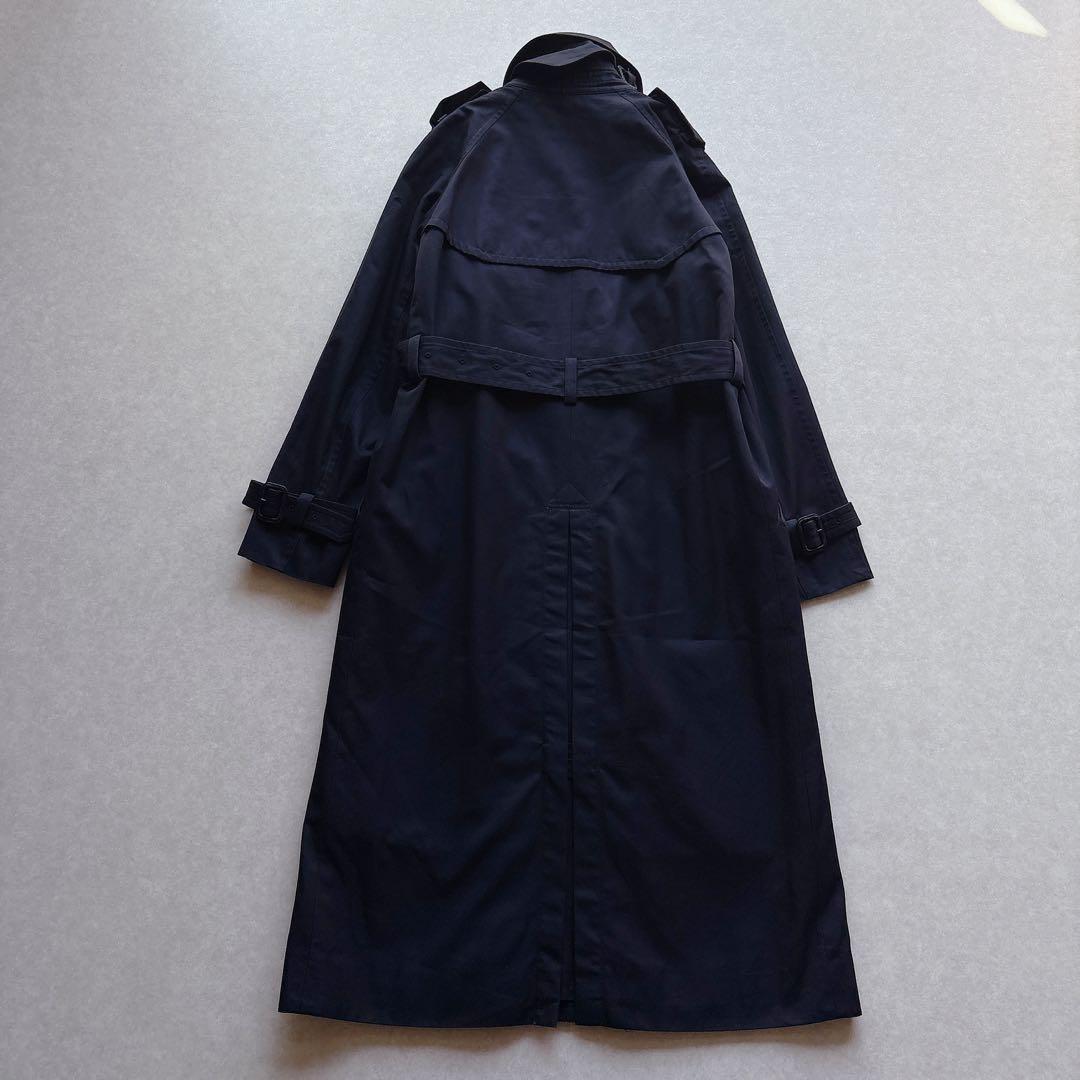 YLEVE｜定価8万 SUPIMA COTTON TRENCH COAT 紺