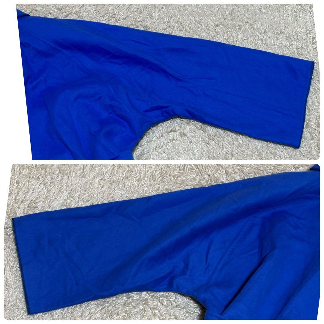 大きめ　希少カラー　美品　Max Mara 　白タグ　カシミヤ　ベルト付き　青