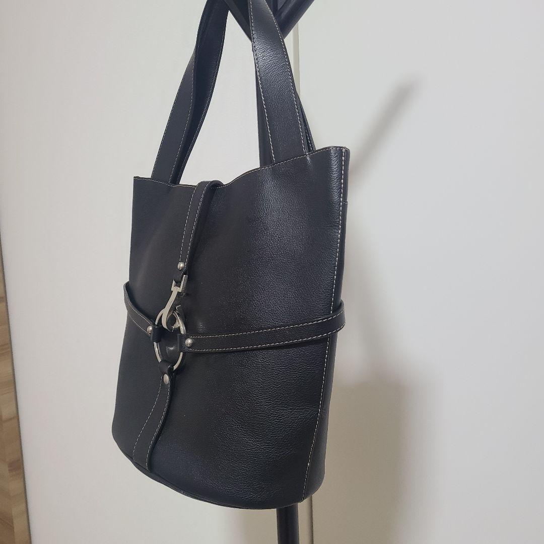 極美品 皇室御用達 濱野皮革工藝 ハマノ 本革 トートバッグ 黒　軽量