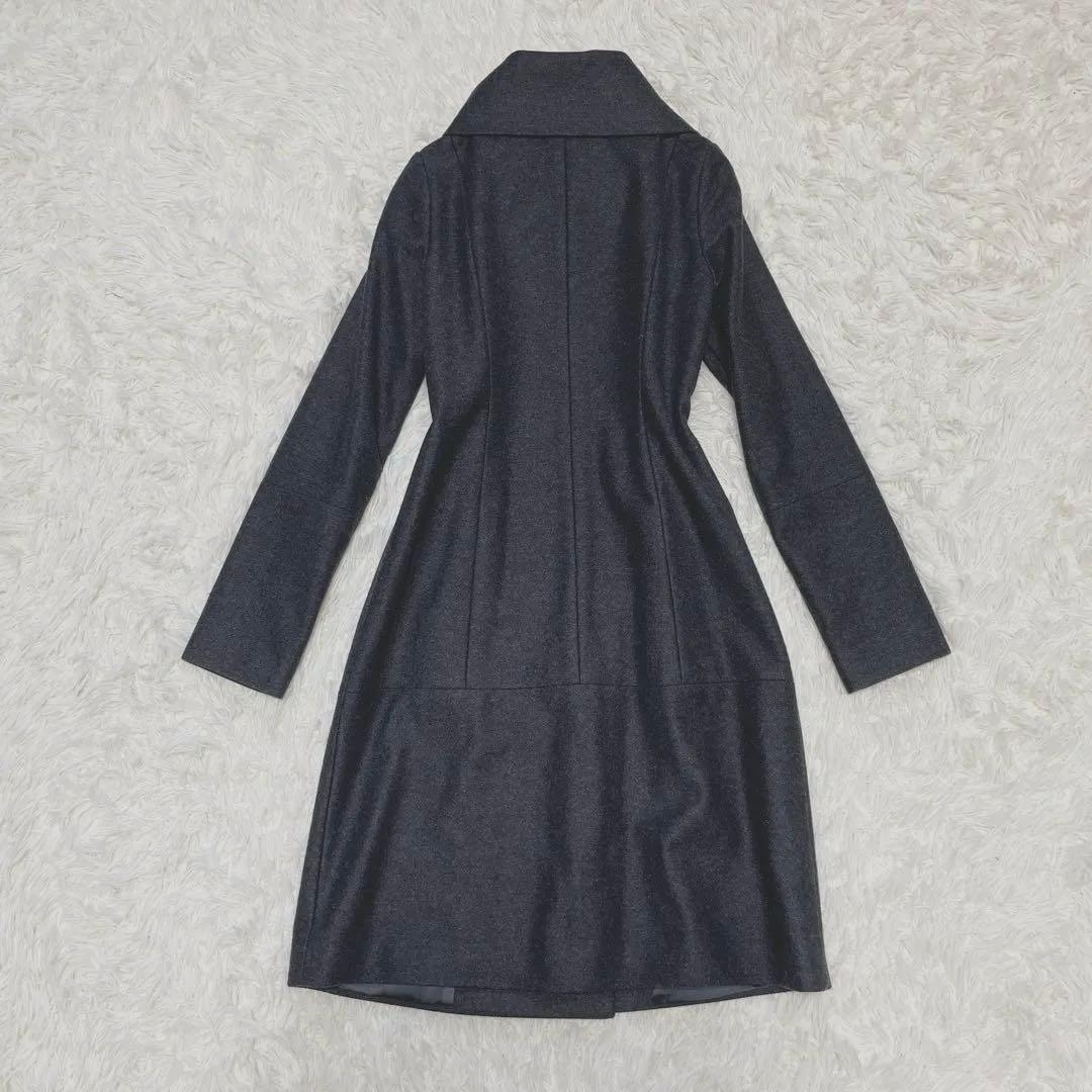 131【極美品】希少 theory セオリー コート ダブル ウール混