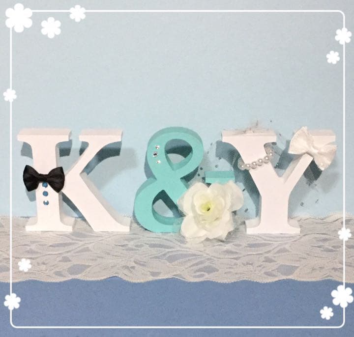 yumi様確認用♡ウエディングバージョン・イニシャルオブジェ