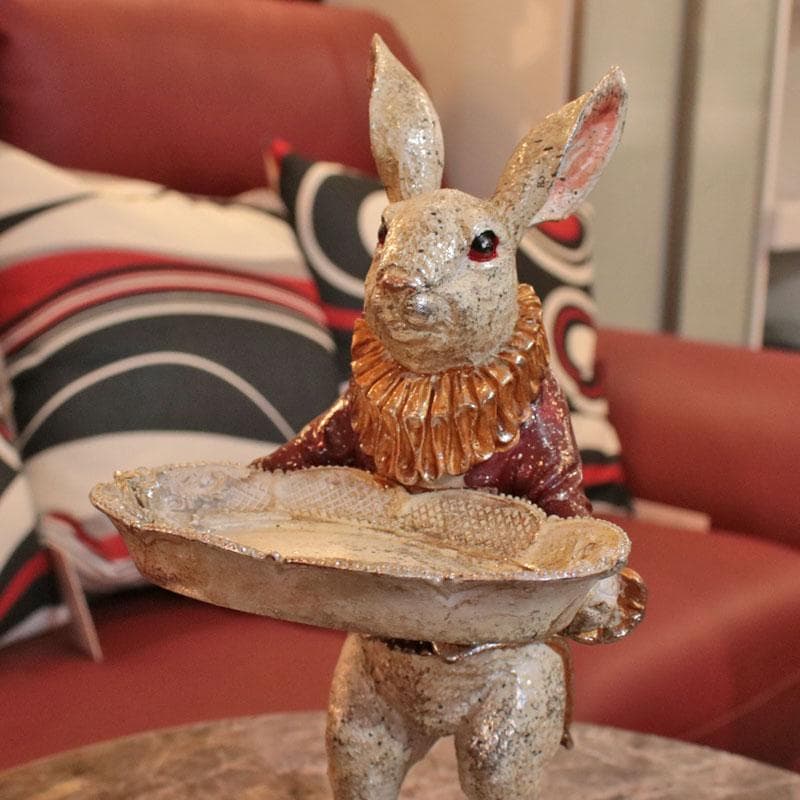 アクセサリートレイ うさぎ ラビット 置物 可愛いインテリア 129-121