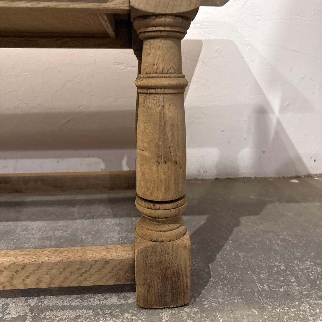 ヴィンテージ　テーブル　引き出し付き　剥離