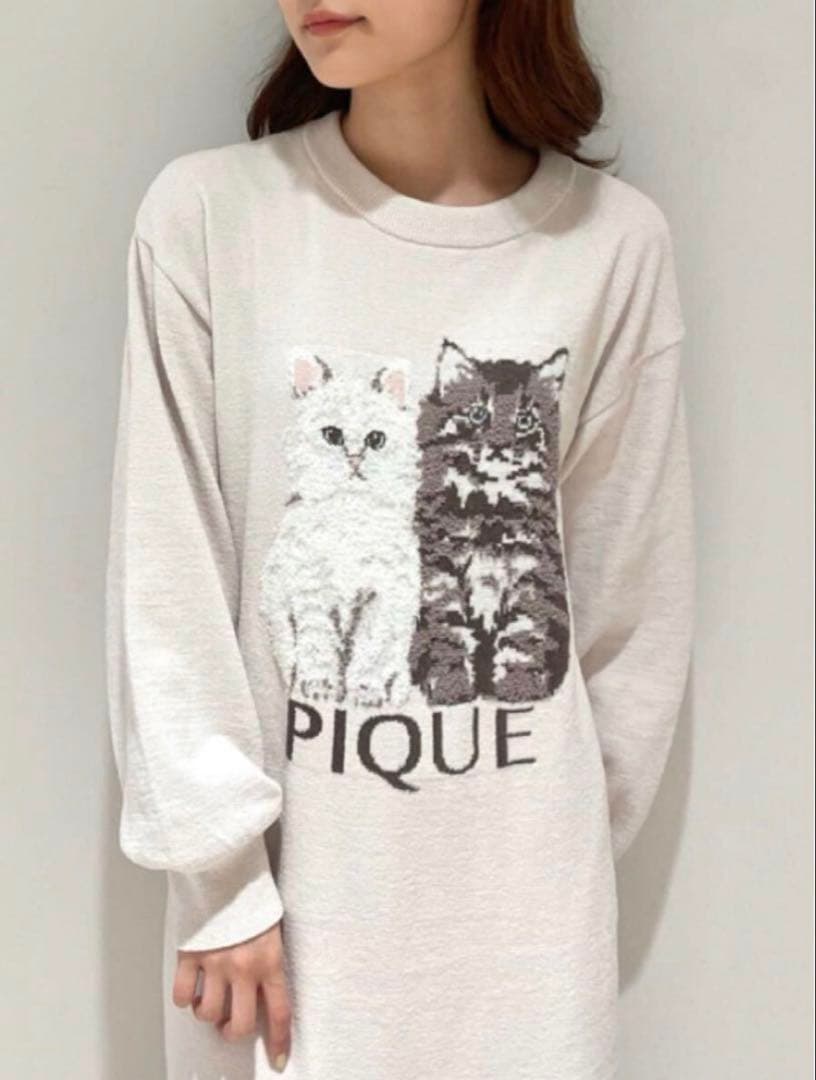 GELATOPIQUE ジェラートピケ　ツインキャットジャガードワンピース