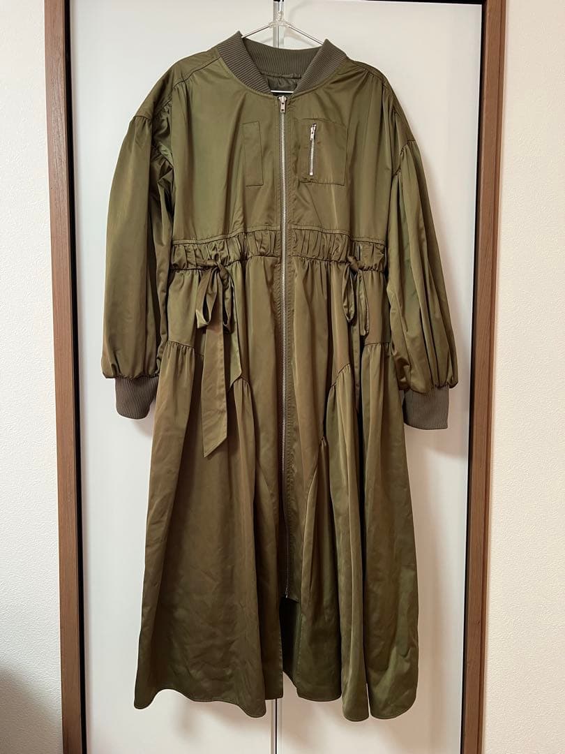POPPY オリーブカラー ミリタリージャケット風ドレス