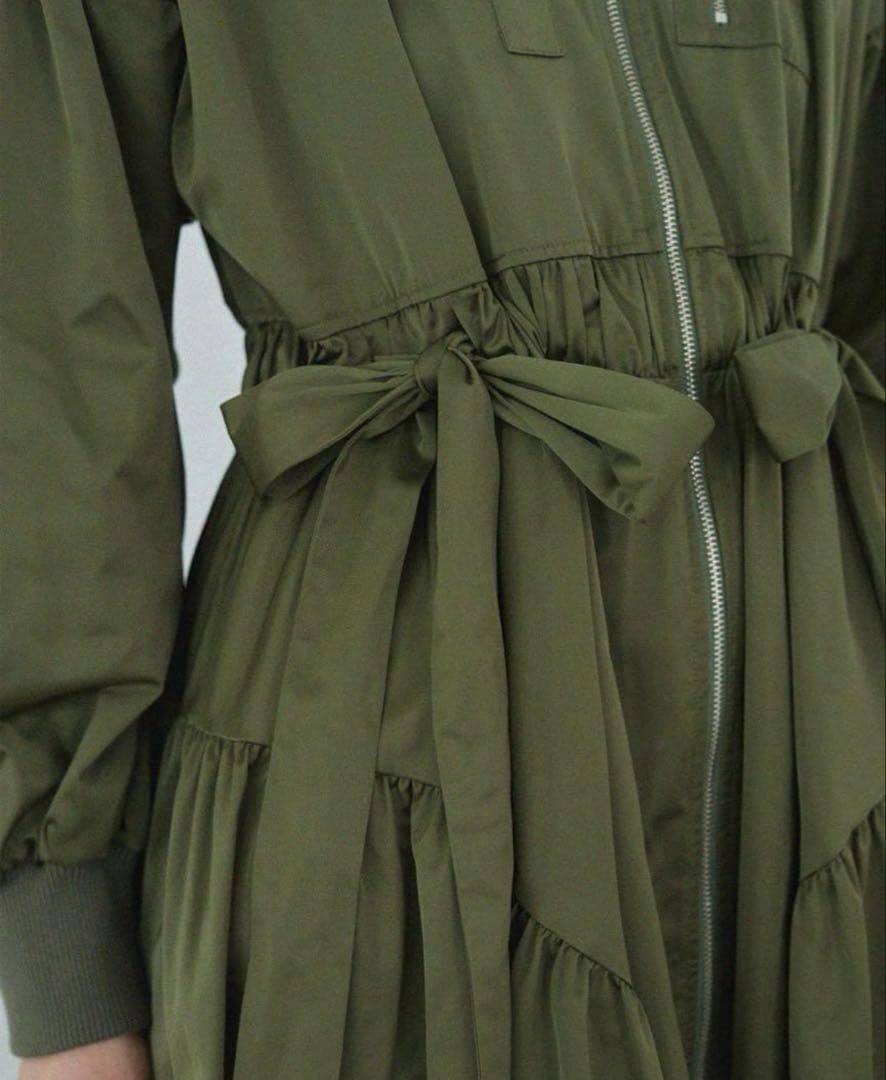 POPPY オリーブカラー ミリタリージャケット風ドレス