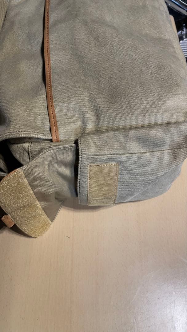 LLbean ベージュ キャンバス レザー メッセンジャーバッグ