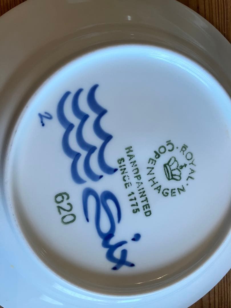 ロイヤルコペンハーゲン　ブルーフルーテッドメガ　19デザートプレート×5