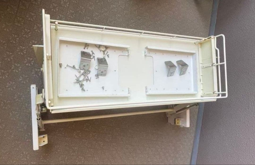 ホワイトメタルキッチンラック 二段式