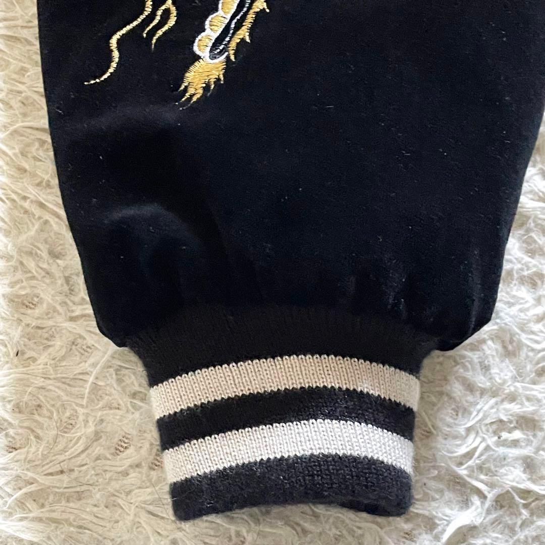 JUNGLE STORM ブルゾン ベロア 中綿 龍刺繍 L