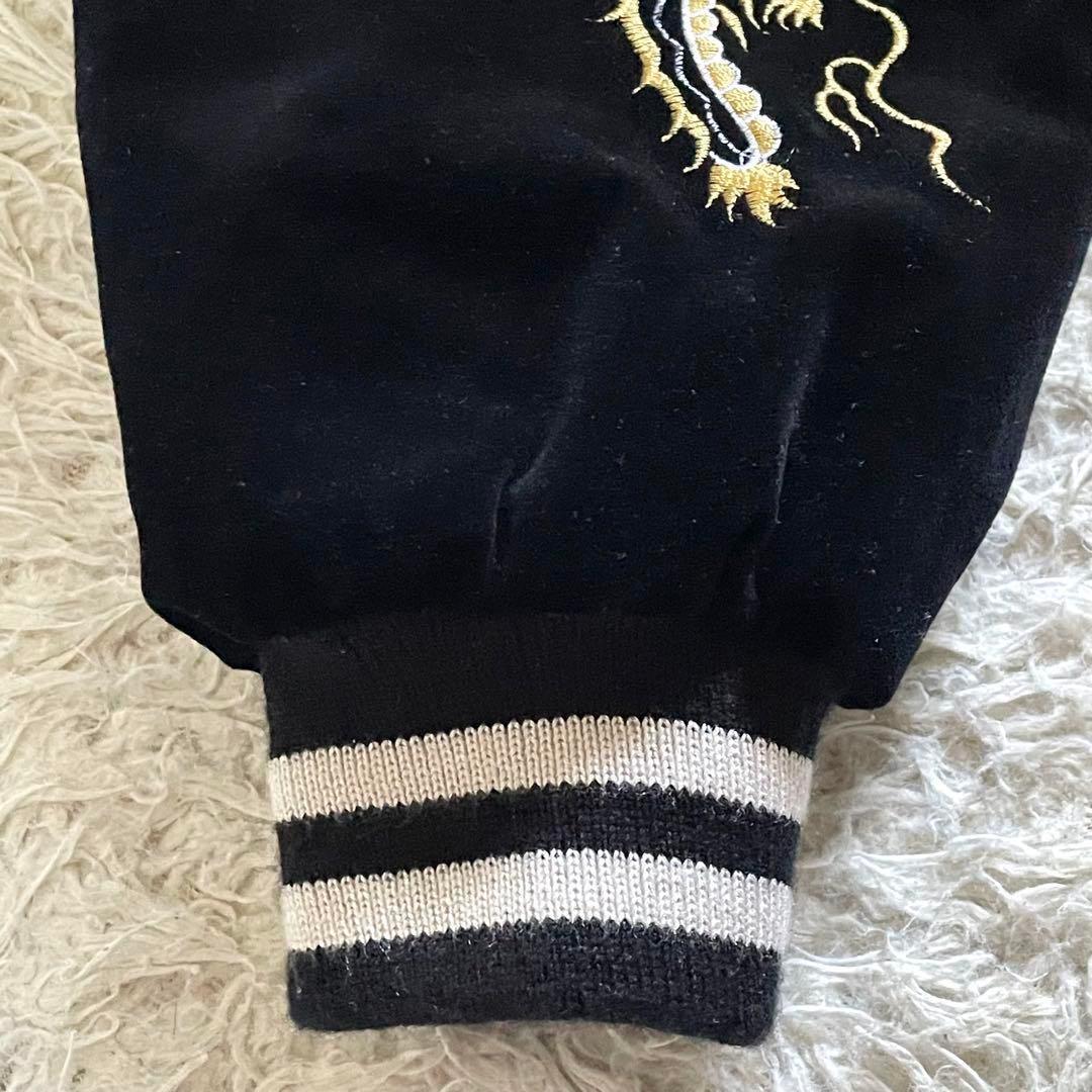 JUNGLE STORM ブルゾン ベロア 中綿 龍刺繍 L