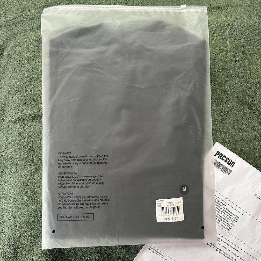 FOG Essentials エッセンシャルズ ロンT 黒 / 銀 Ｍ