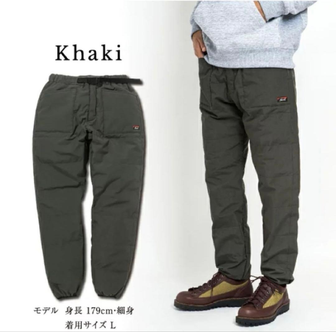 NANGA ナンガ 別注モデル 焚火 DOWN PANTS タキビダウンパンツL