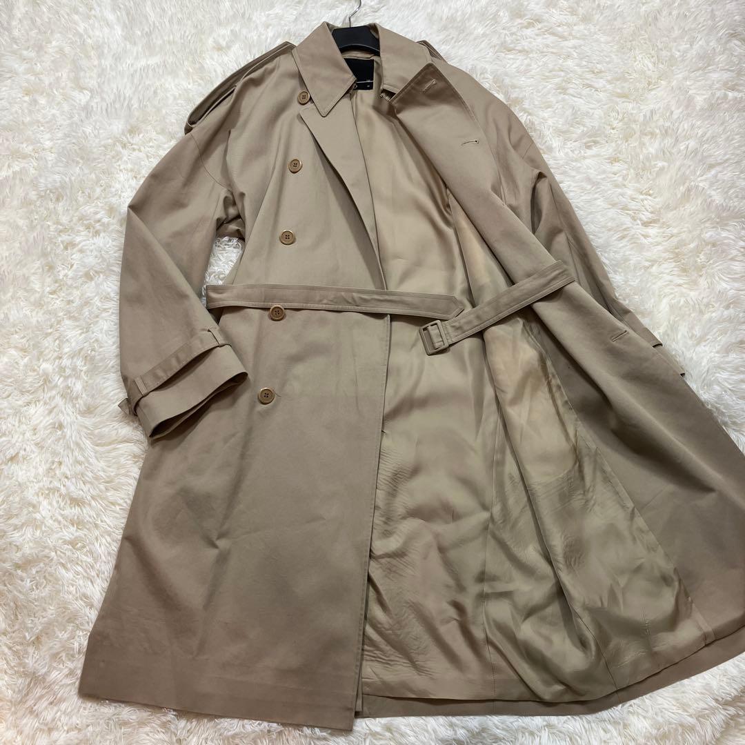 極美品ラッドミュージシャン ビッグトレンチコート オーバーサイズ ベージュM相当