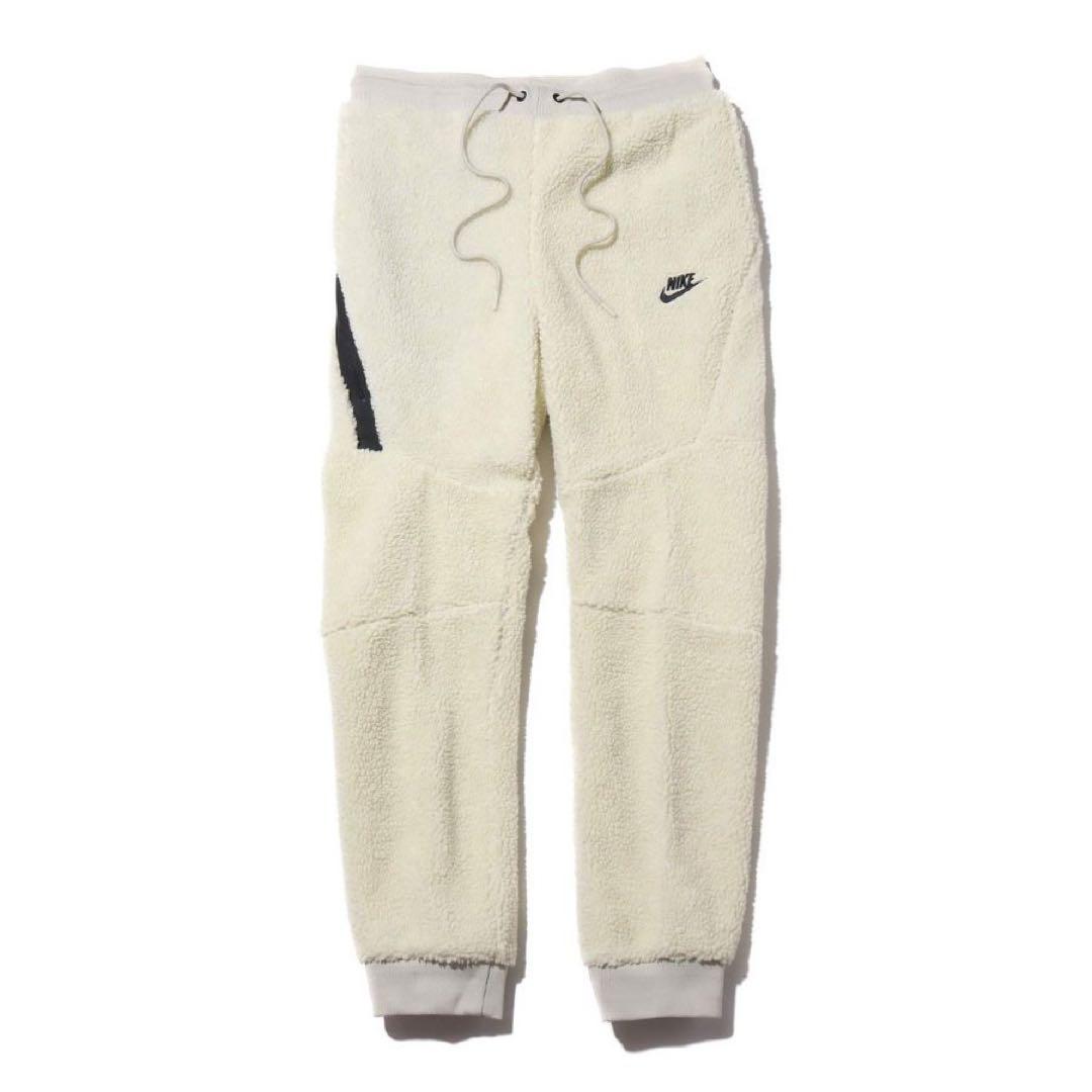 ボアパンツ　白　Ｍサイズ　ナイキ　NIKE　ジョガーパンツ　新品　テックフリース