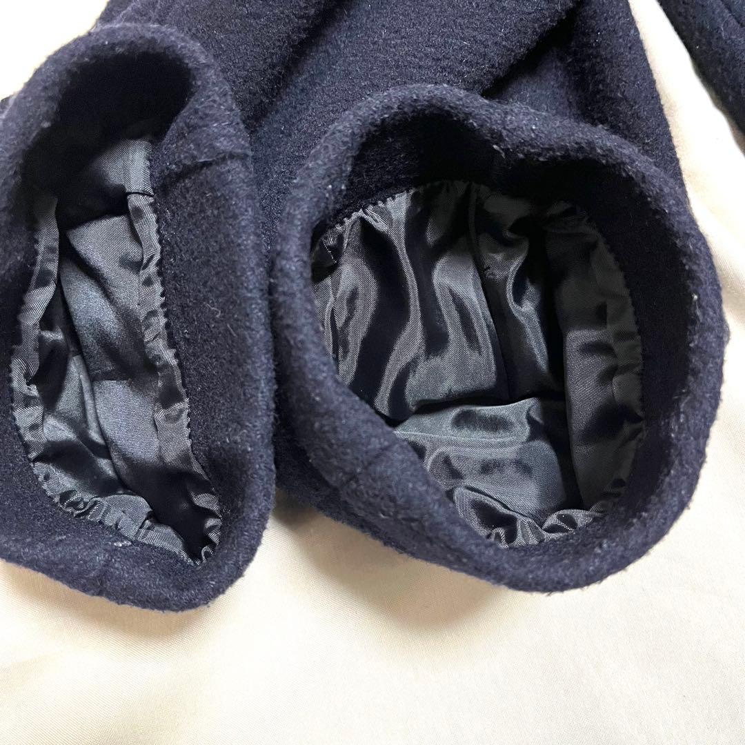 【美品】ビームスボーイ　ロングダッフルコート　マキシ丈 　現行　近年モデル　紺色