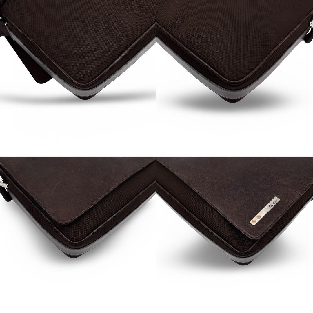 極美品】Cartier カルティエ サントス メッセンジャー ショルダー　レザー