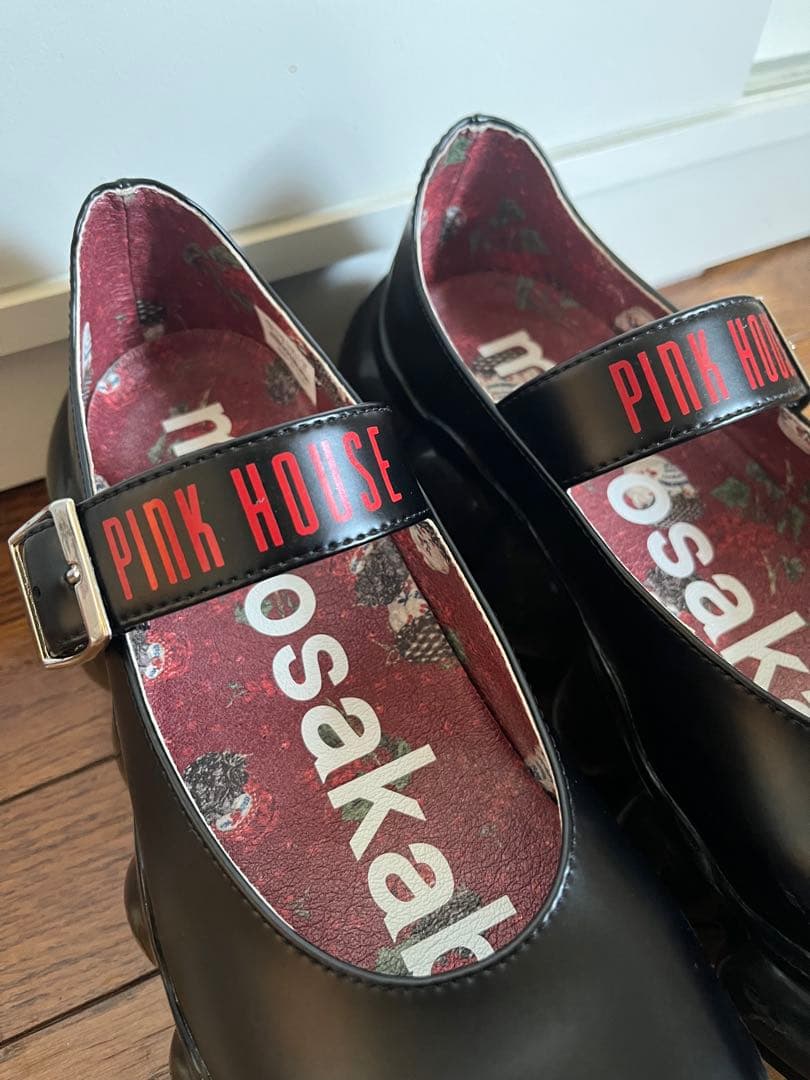 ミキオサカベ×PINK HOUSE ブラック 厚底シューズ