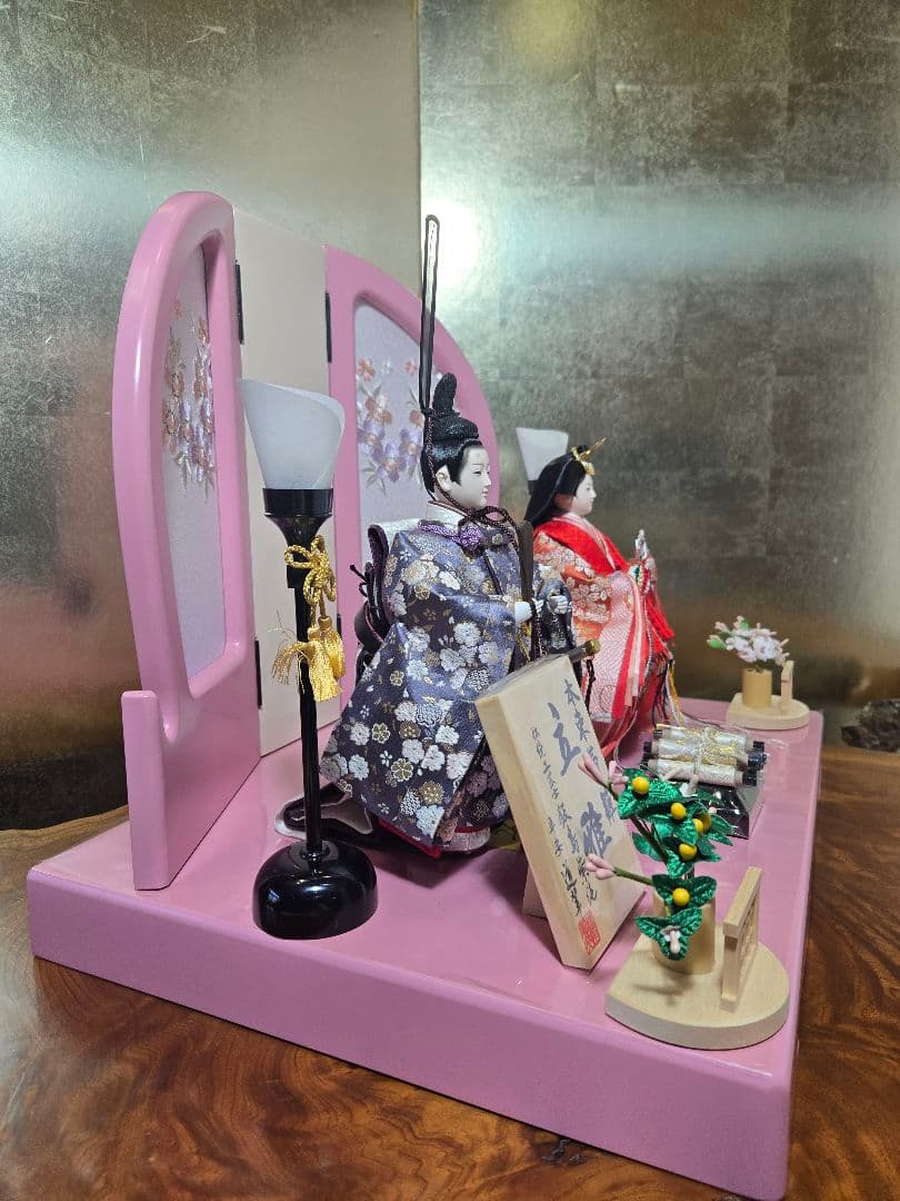 【一点限り】雛人形 立雛飾り　G1