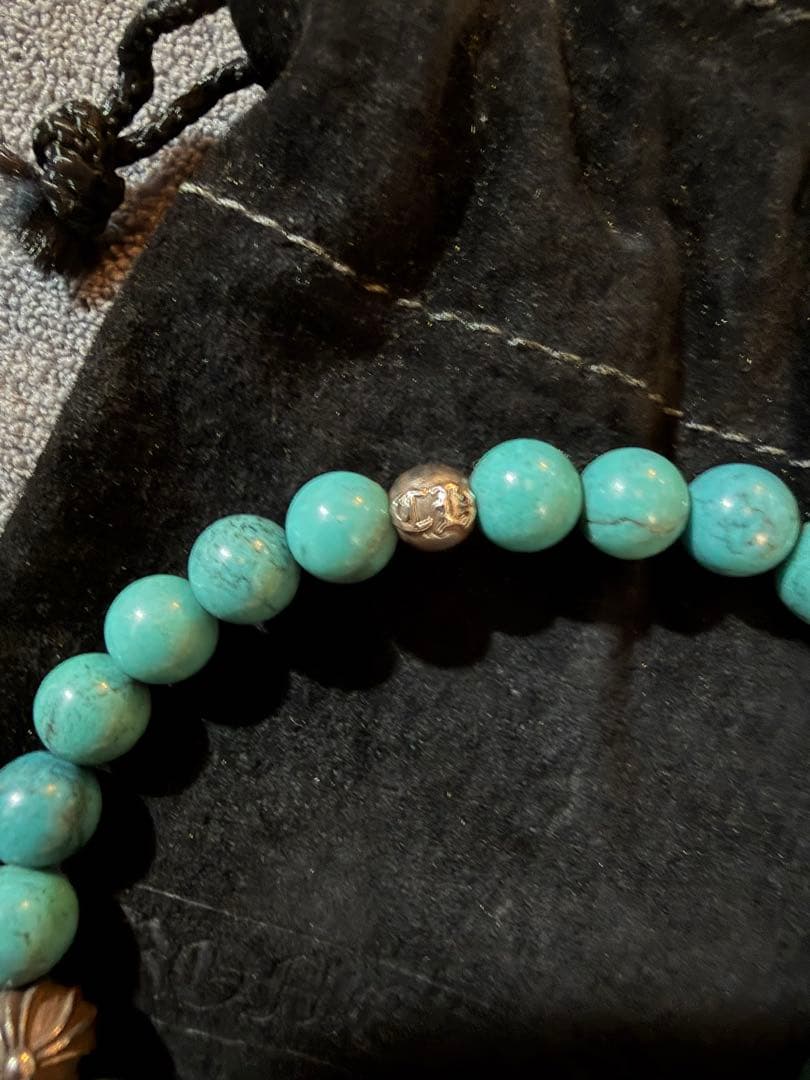 確実本物　クロムハーツ　ビーズブレスレット8mm