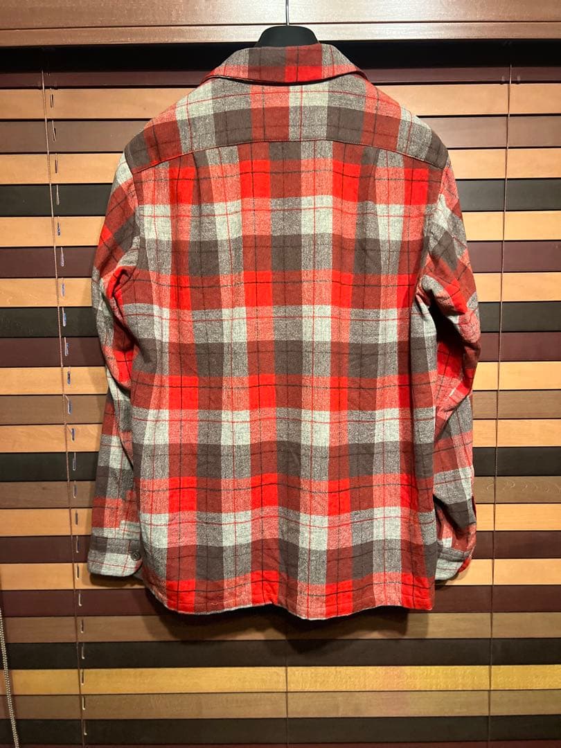 G*o様 50s60s/ペンドルトン/ボードシャツ/M/ウール/チェック/レッド