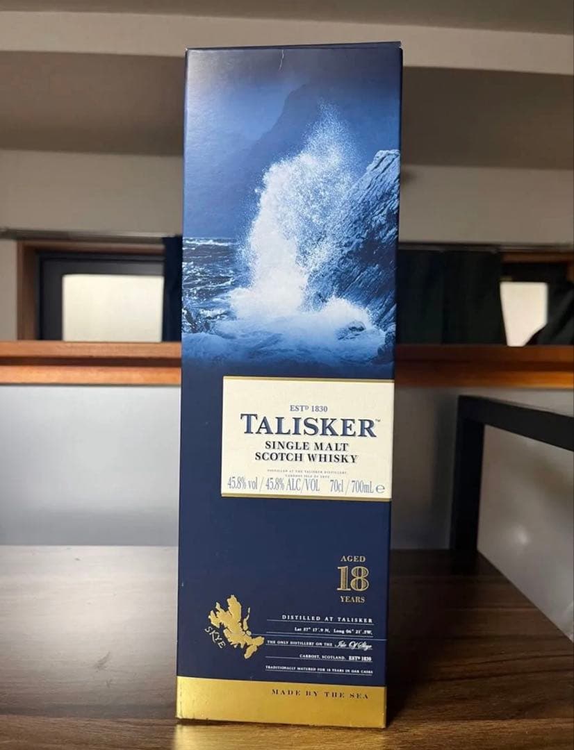 タリスカー18年　旧ラベル　箱付き未開封