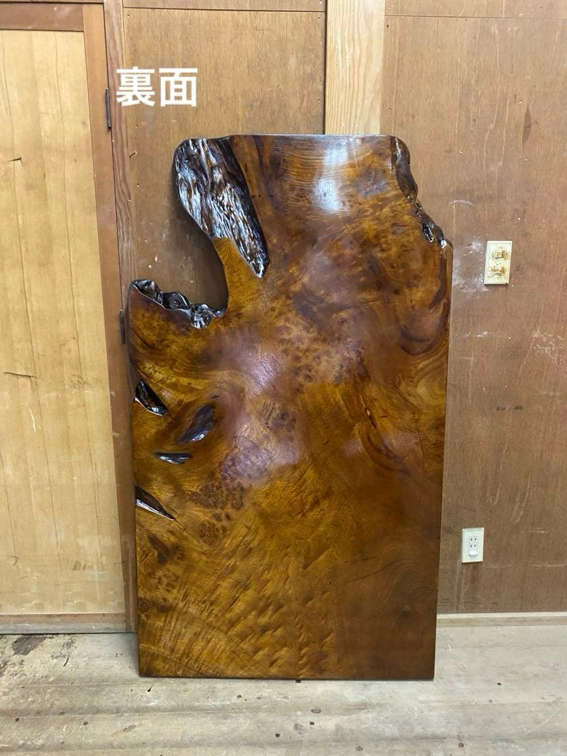 樟の木　天板　テーブル板　棚板　木材　DIY　天然木　一枚板　014