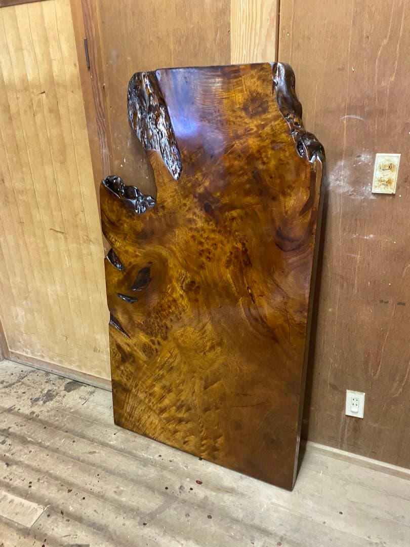 樟の木　天板　テーブル板　棚板　木材　DIY　天然木　一枚板　014