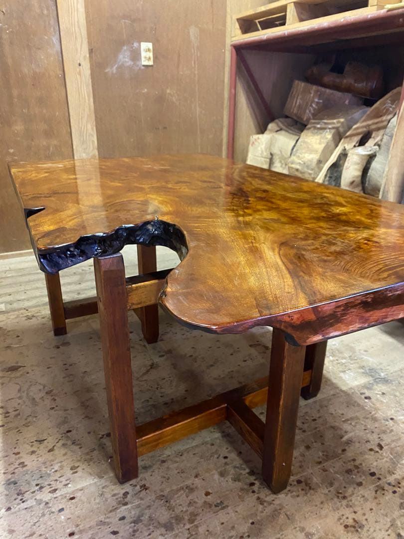 樟の木　天板　テーブル板　棚板　木材　DIY　天然木　一枚板　014