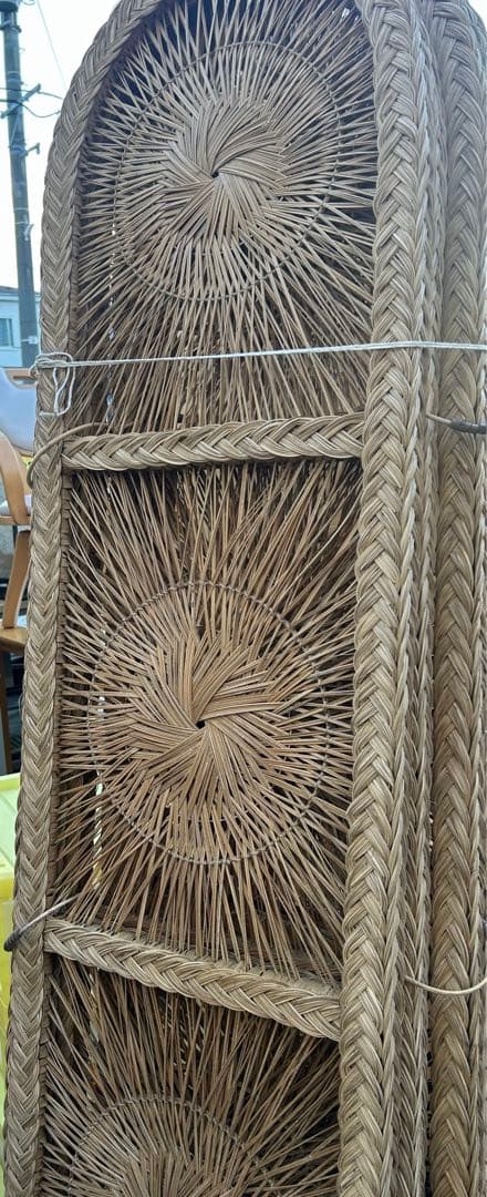 ラタン アーチ型間仕切りエスニック　レトロ　アジアン