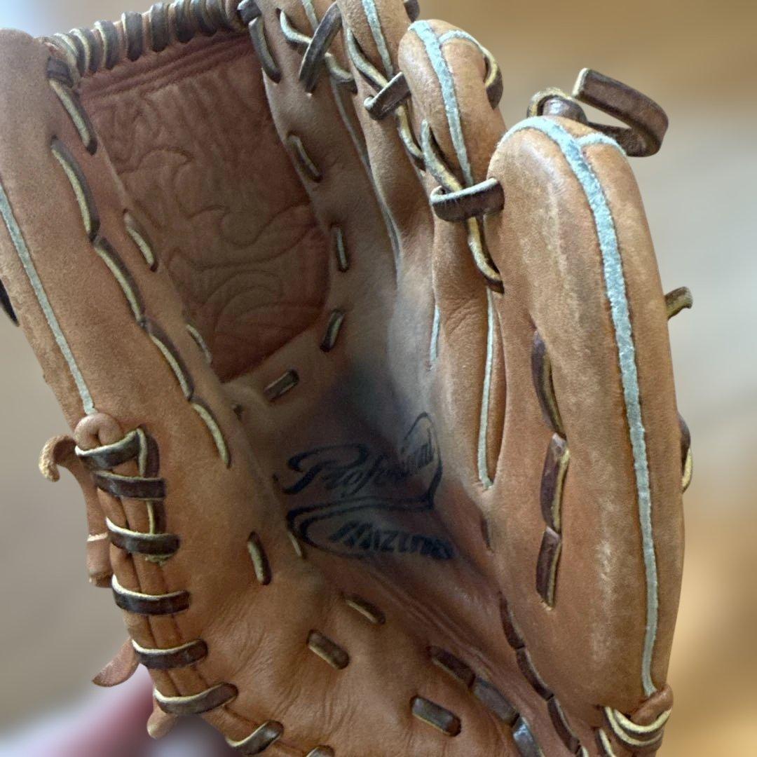 Mizuno Professional 野球グローブ ブラウン