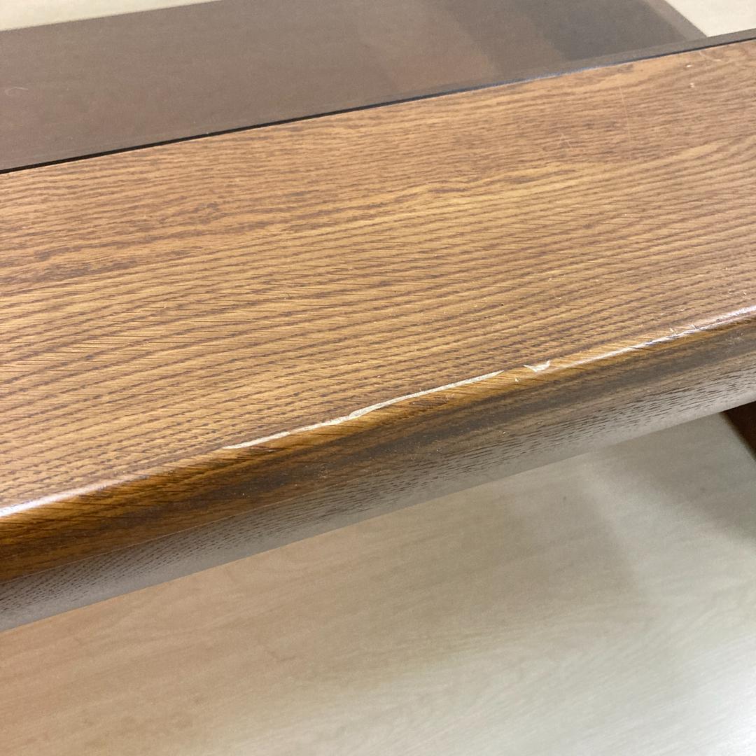 【カリモク】ガラステーブル　センターテーブル　ローテーブル　リビングテーブル