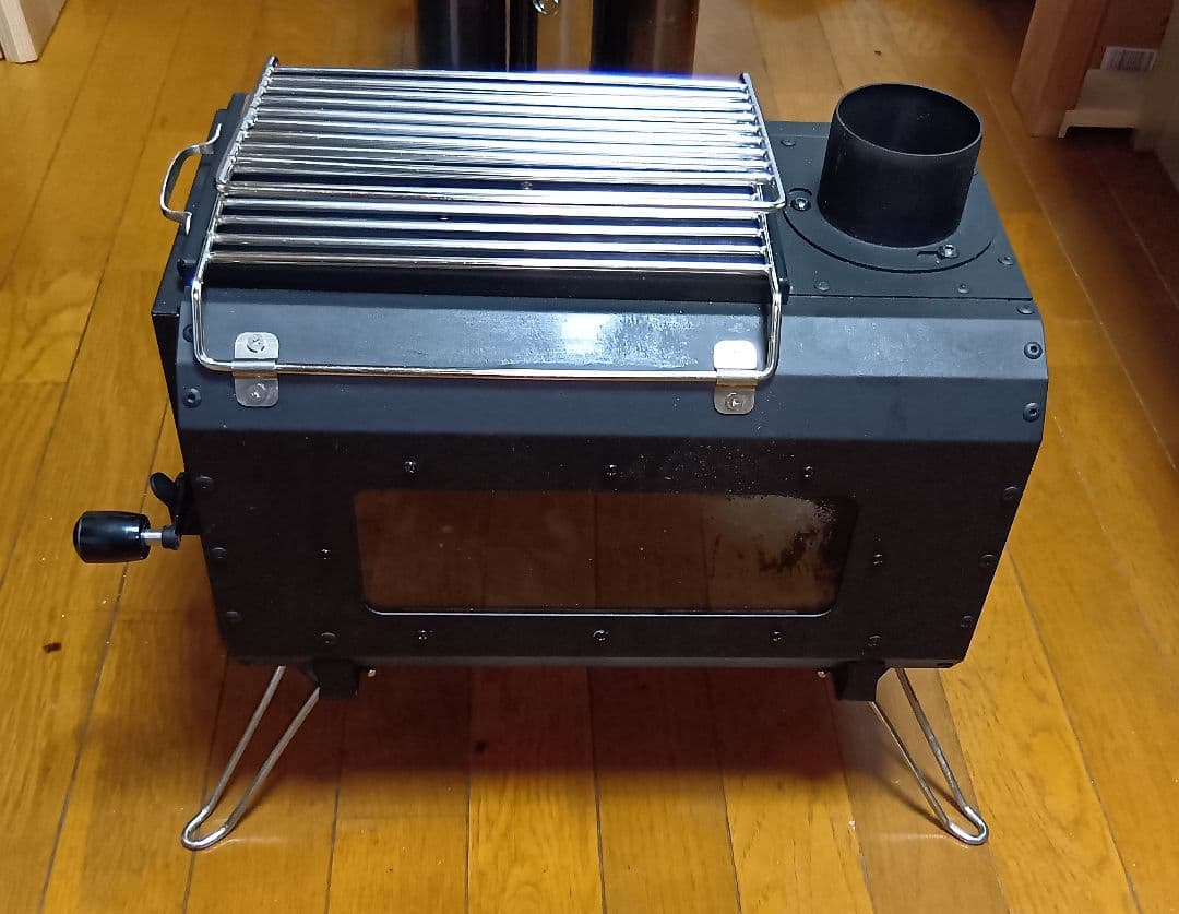 折りたたみ薪ストーブ ブラック 収納袋 煙突