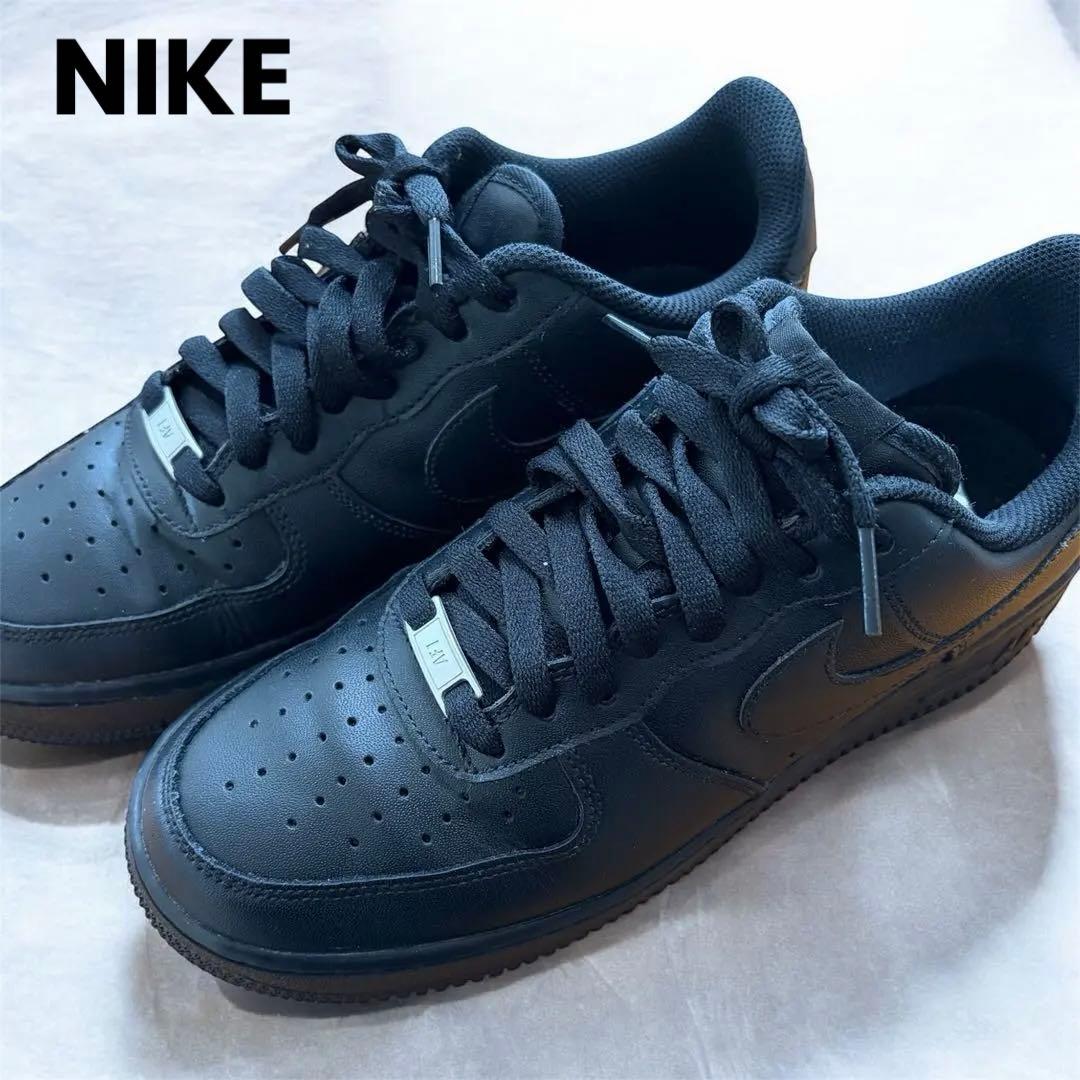 【大人気】NIKE ナイキ エア フォース 1 '07 ブラック　黒　26.5