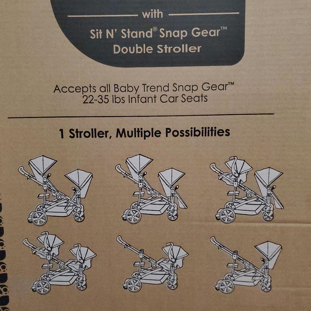 2人用ベビーカー ブラック