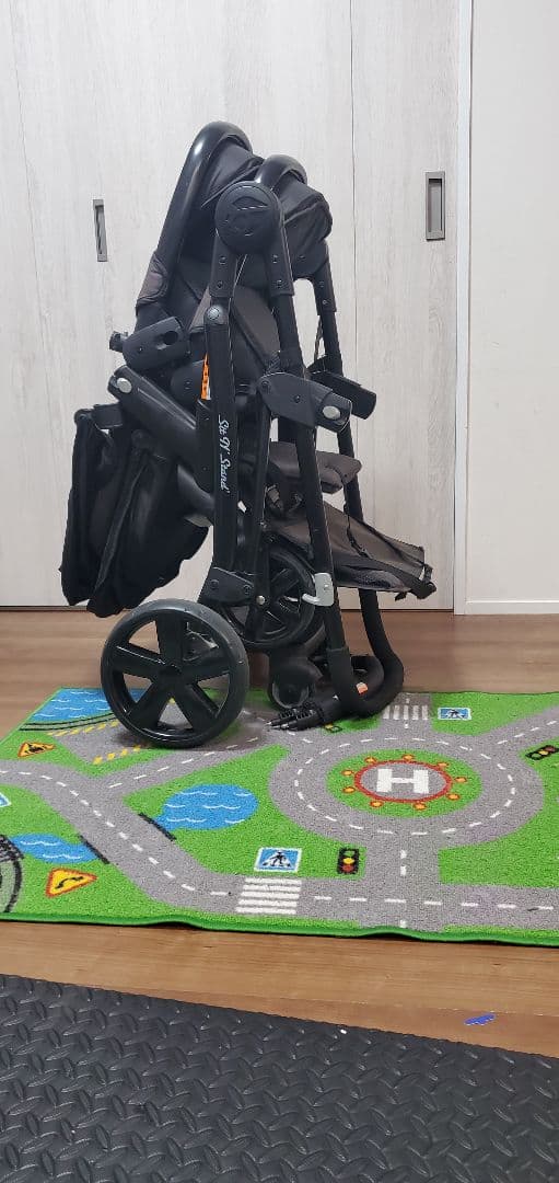 2人用ベビーカー ブラック