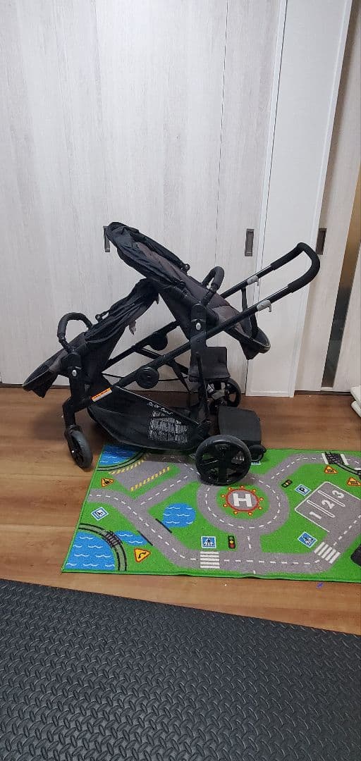 2人用ベビーカー ブラック