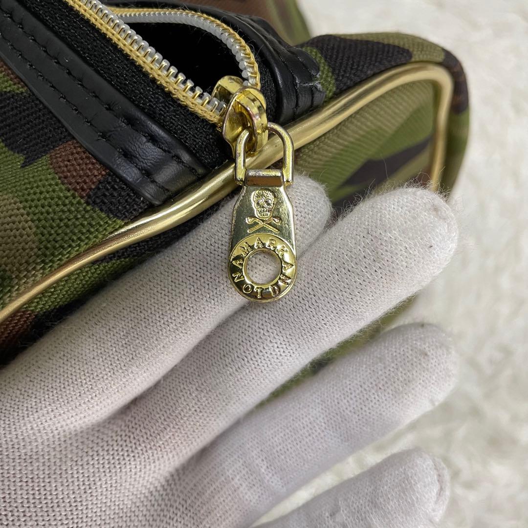 極希少⭐️2way マークアンドロナ ボストンバッグ ロゴプレート スタッズ 迷彩