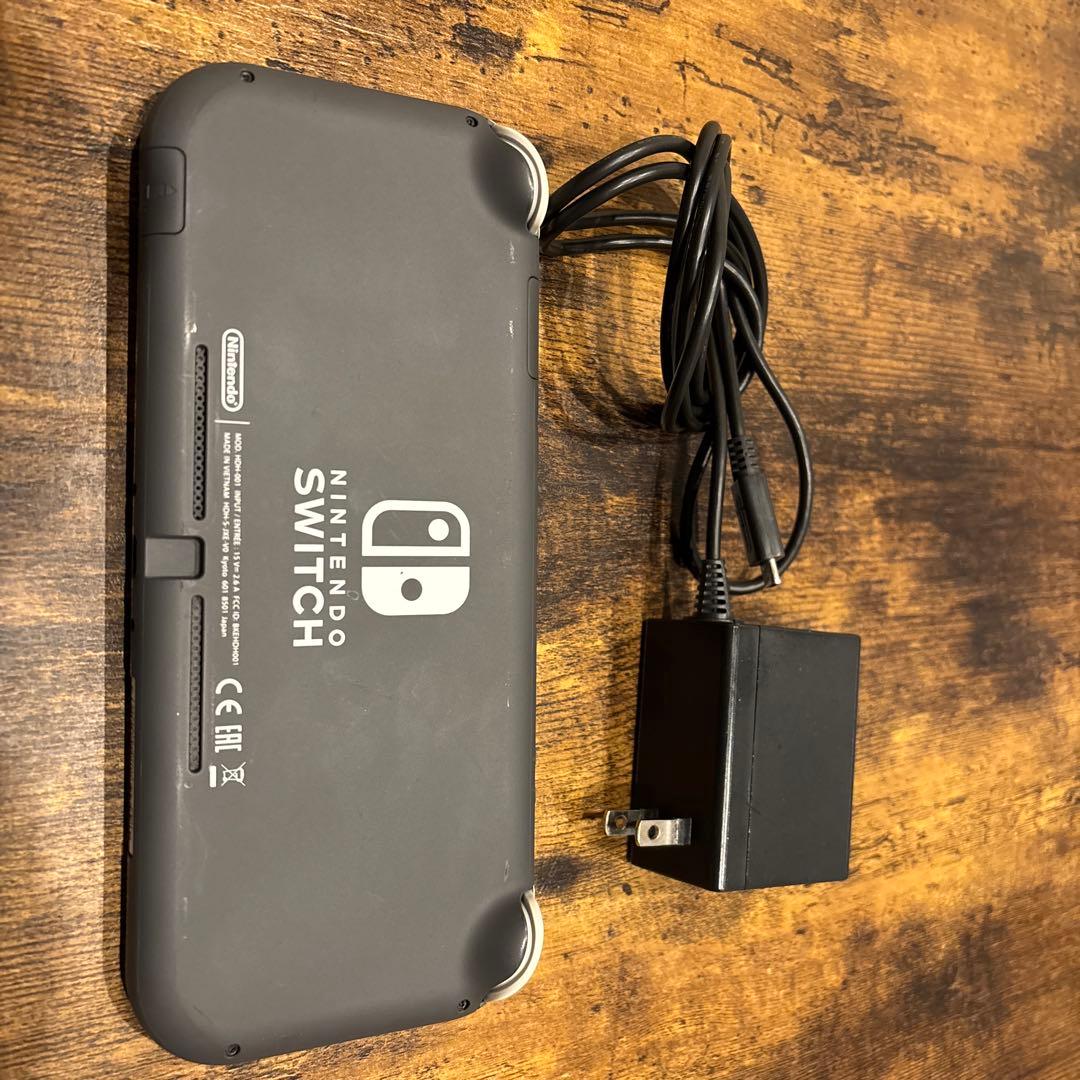 Nintendo Switch Lite グレー 本体 充電器付き　箱無