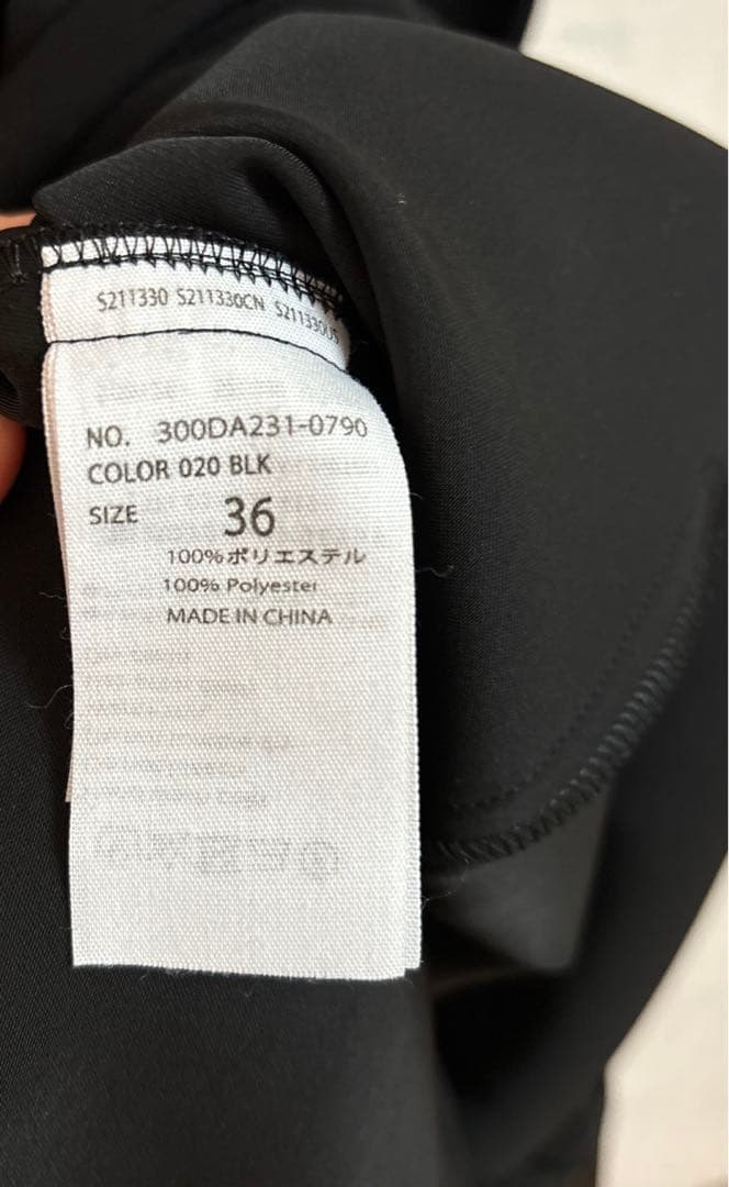 ENFOLD エンフォルド　ジャンパースカート　36 ブラック