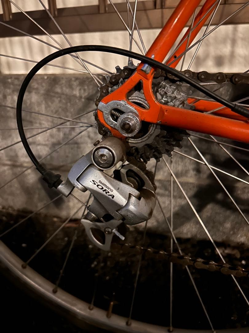 引き取り限定 クロモリ マイウェイとやらのオリジナルフレーム 値下げ交渉受けます