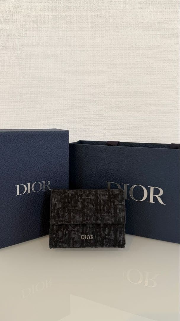 【超美品】Dior モノグラム 三つ折り財布