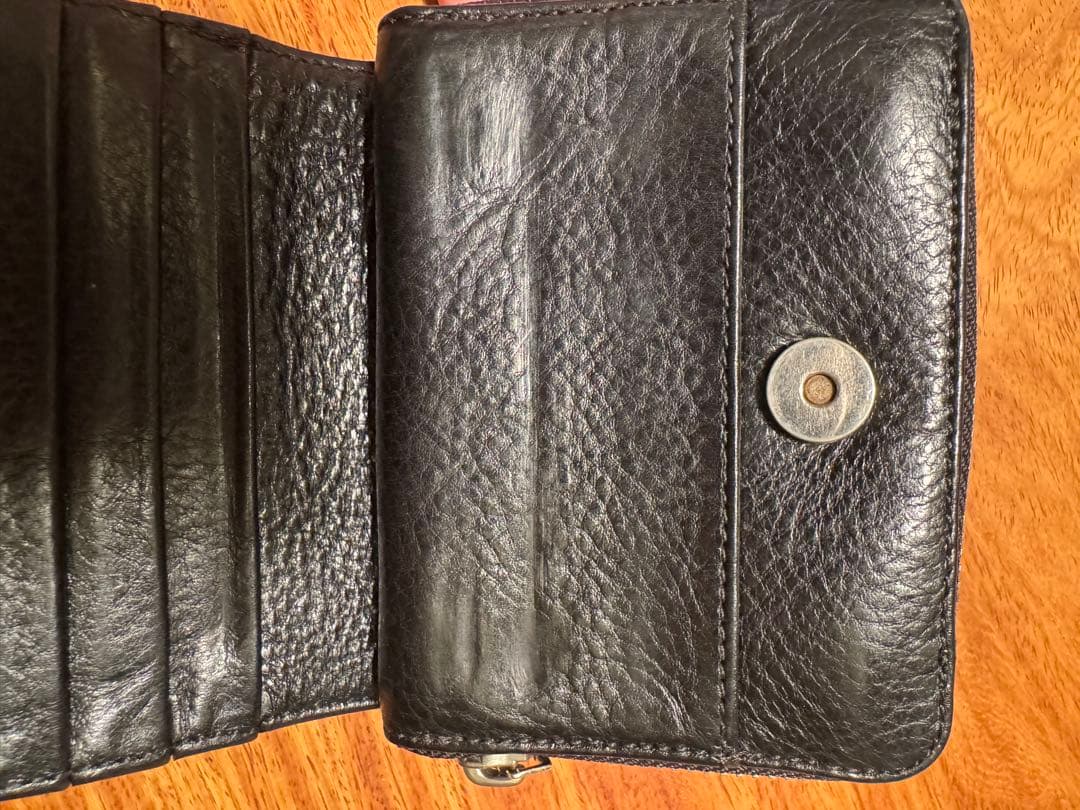 クロムハーツSQ ZIP BILL スクエアジップビル レザー財布