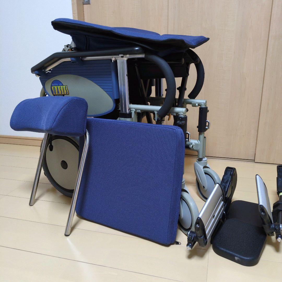 ティルト＆リクライニング連動式コンパクト車椅子　オアシス