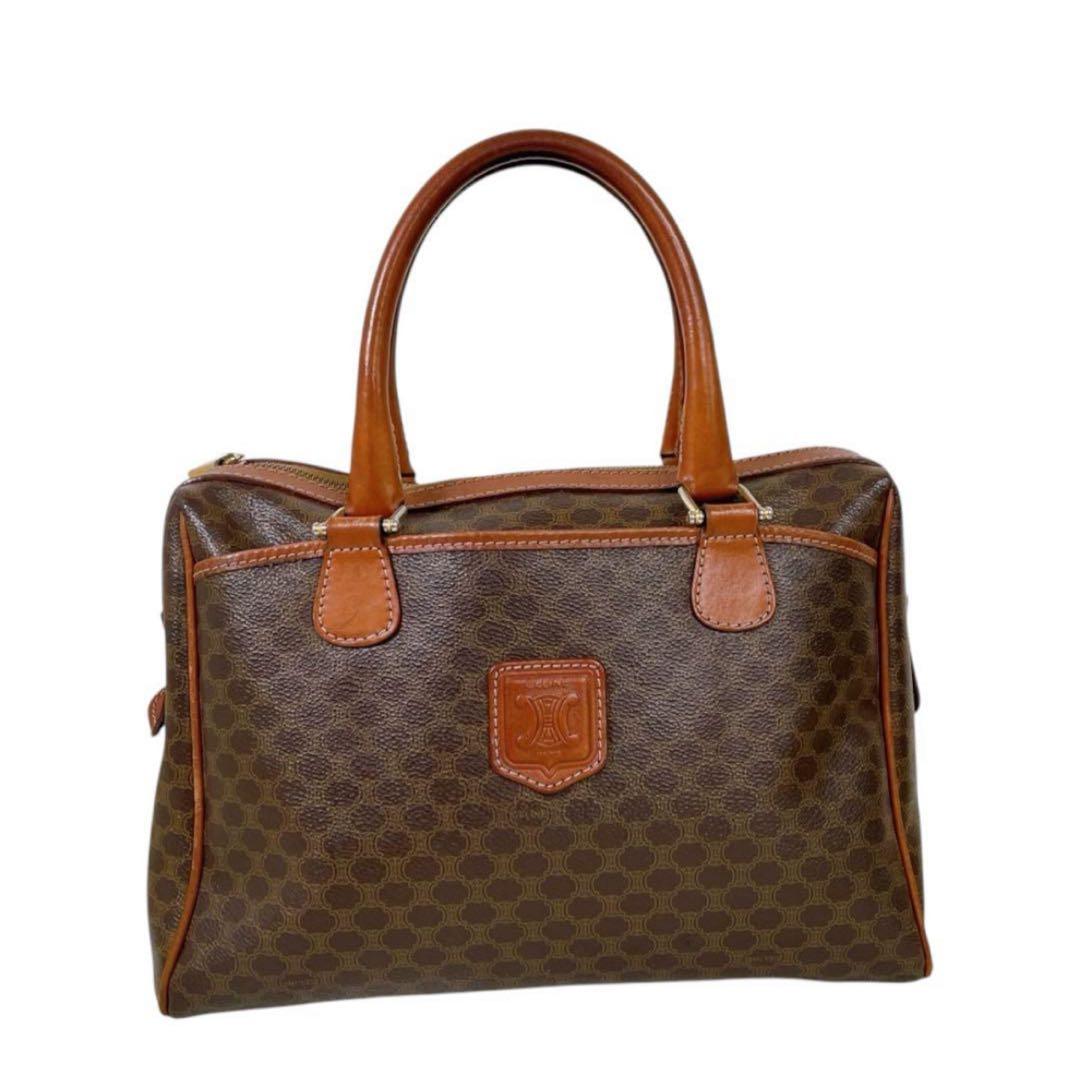 セリーヌ　2way ボストンバッグ　マカダム　トリオンフ　レア