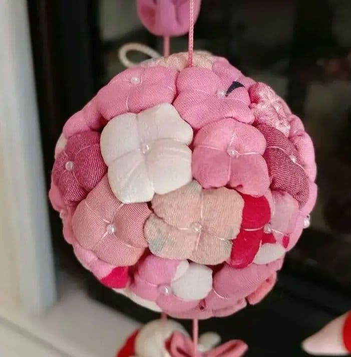 吊るし飾り　雛人形　ひな祭り　ちりめん細工 ✿傘付✿ ハンドメイド