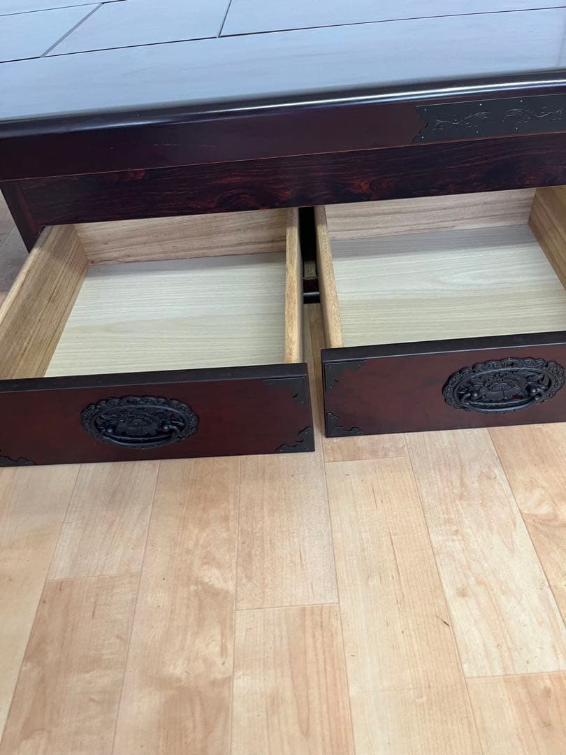 【昭和レトロ】囲炉裏テーブル　座卓　火鉢　関西火鉢　アンティーク　古民家　高級