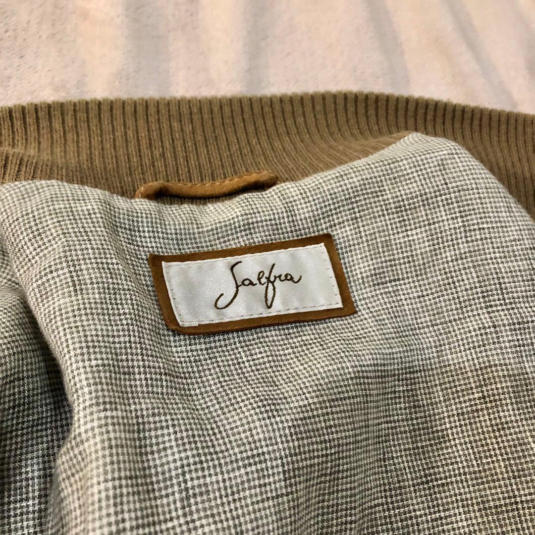 伊製 Salfra サルフラ ゴート やぎ革 スエードジャケット 50 XL相当