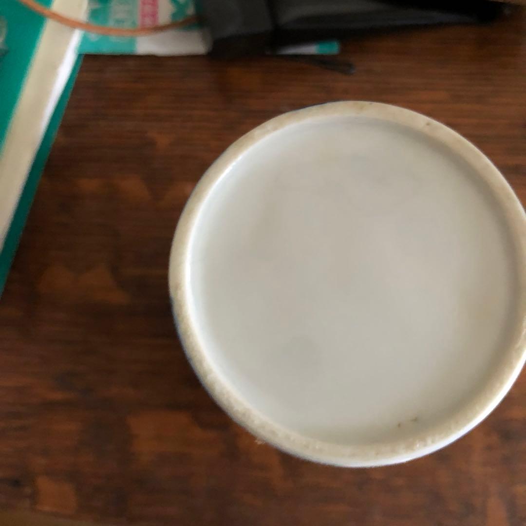 アンティーク 陶製の茶筒