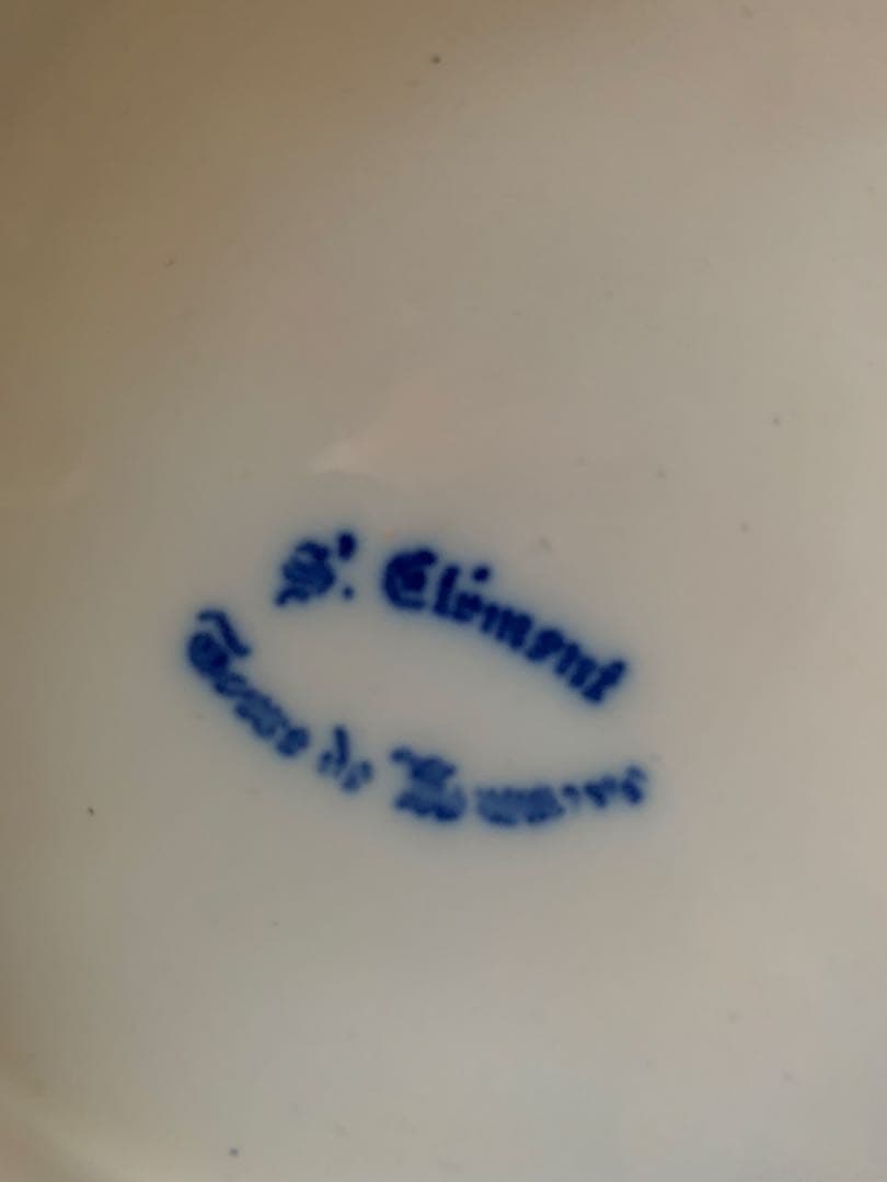 フランスアンティーク　破格エミールガレ細かく描かれた花柄が素敵なコンポティエ！